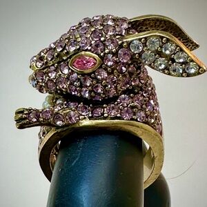 PRICE DROP - Heidi Daus White Rabbit Crystal Ring